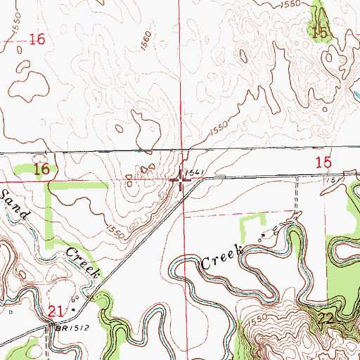 Topographic Map of Union Creek Election Precinct, NE