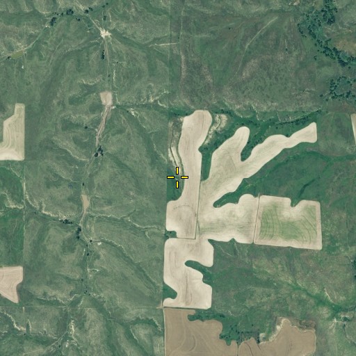 Aerial/Satellite Image of Valley Grange Election Precinct, NE