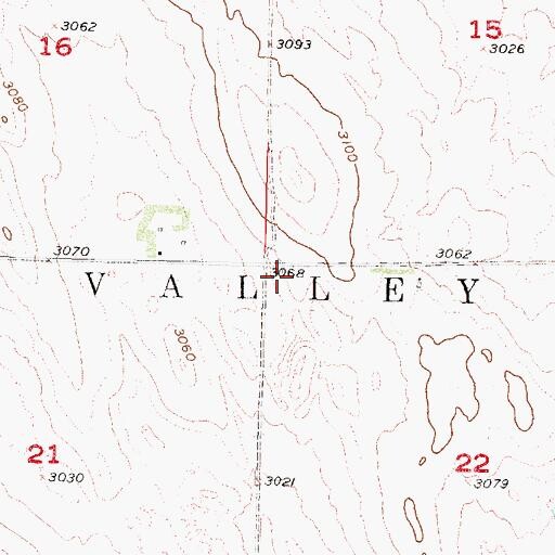 Topographic Map of Valley Election Precinct, NE