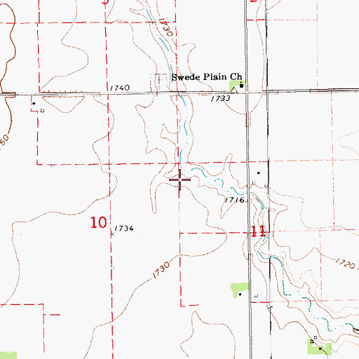 Topographic Map of West Pleasant Home Election Precinct, NE