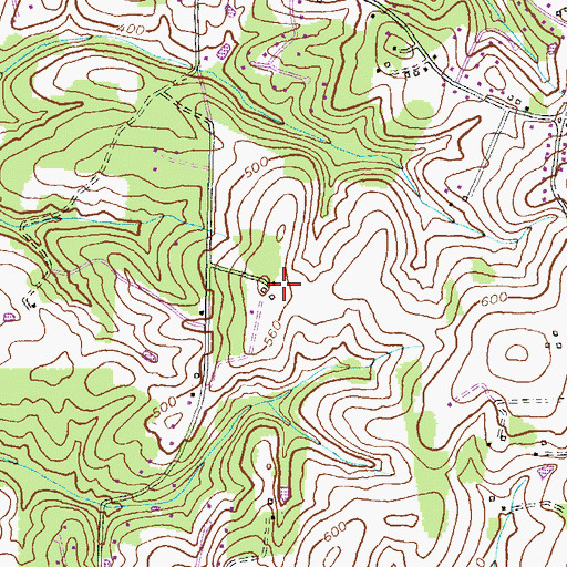 Topographic Map of District 13, Mount Pleasant, MD