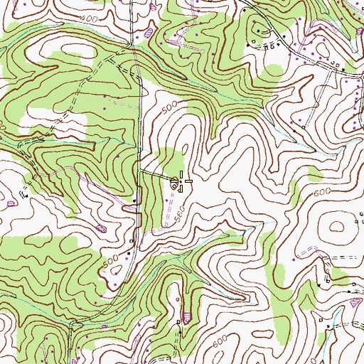 Topographic Map of District 13, Mount Pleasant, MD
