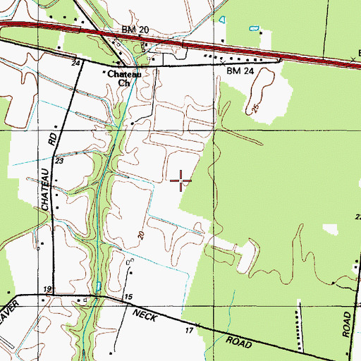 Topographic Map of District 14, Linkwood, MD