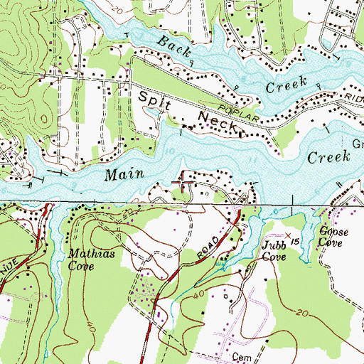 Topographic Map of District 3, MD
