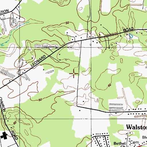 Topographic Map of District 5, Parsons, MD