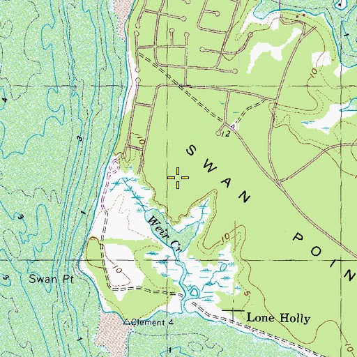 Topographic Map of District 5, Thompkinsville, MD