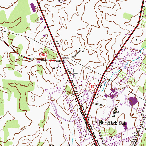 Topographic Map of District 6, Boonsboro, MD