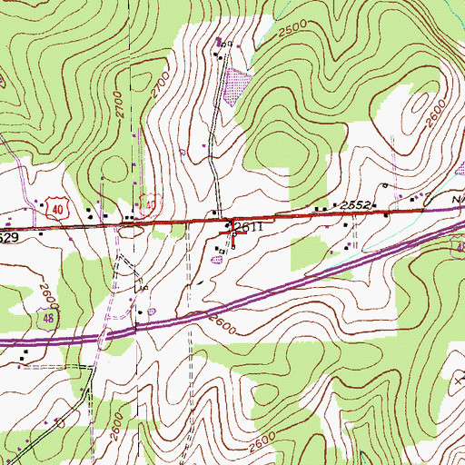 Topographic Map of District 9, Finzel, MD