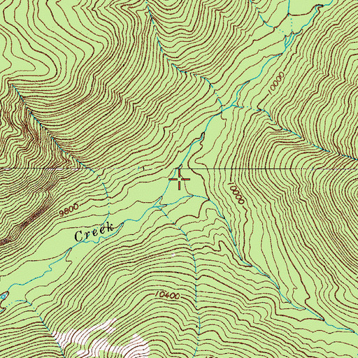 Topographic Map of Canova Canyon, CO