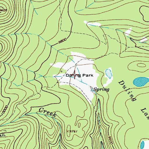 Topographic Map of Duling Park, CO
