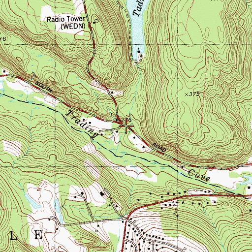 Topographic Map of Bargytown, CT