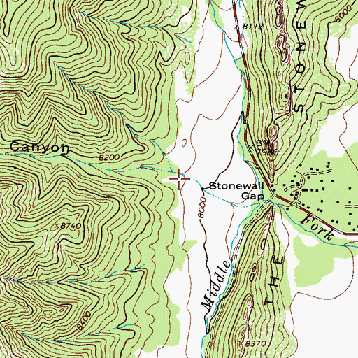Topographic Map of Deadman Canyon, CO