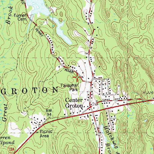 Topographic Map of Ceravolo Sub Park, CT