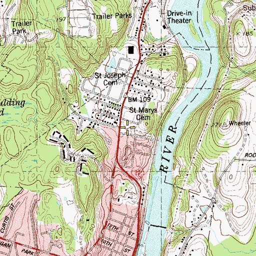 Topographic Map of Sachem Plain (historical), CT
