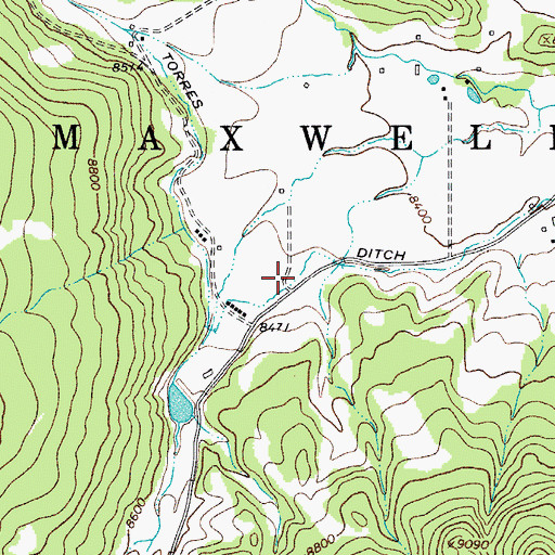 Topographic Map of Bonito Canyon, CO