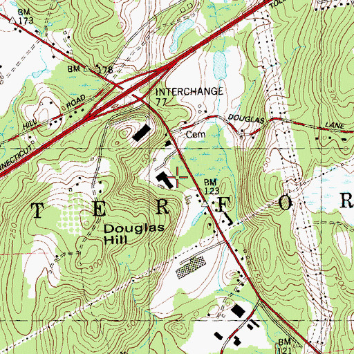 Topographic Map of Waterford Municipal Complex, CT