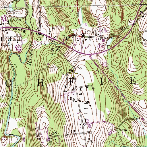 Topographic Map of Haight Vineyard, CT