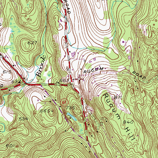 Topographic Map of Natalie White Preserve, CT