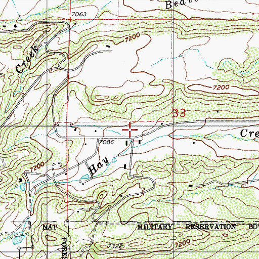 Topographic Map of Green Mountain Ranch, CO