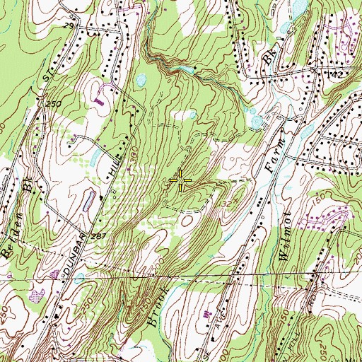 Topographic Map of Paradise Game Preserve, CT