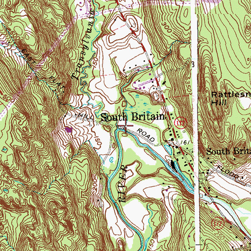 Topographic Map of The Bent (historical), CT