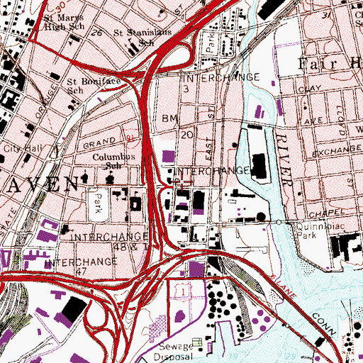 Topographic Map of The Museum Laboratory School, CT