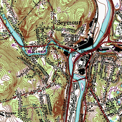 Topographic Map of Trinity Episcopal Church, CT