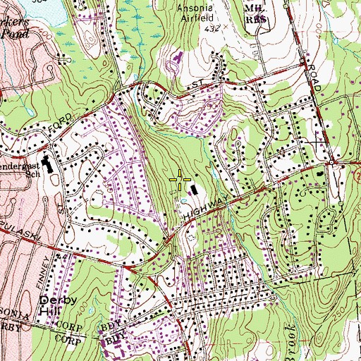 Topographic Map of Warsaw Park, CT