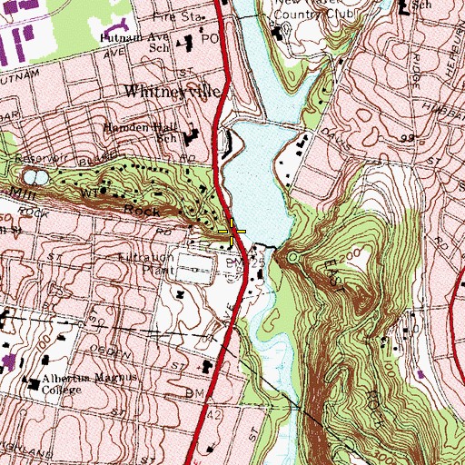 Topographic Map of Water Learning Laboratory, CT
