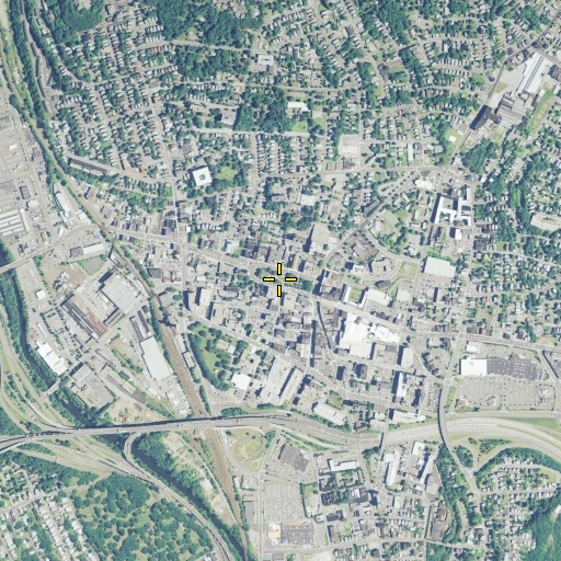 Aerial/Satellite Image of Waterbury Green, CT