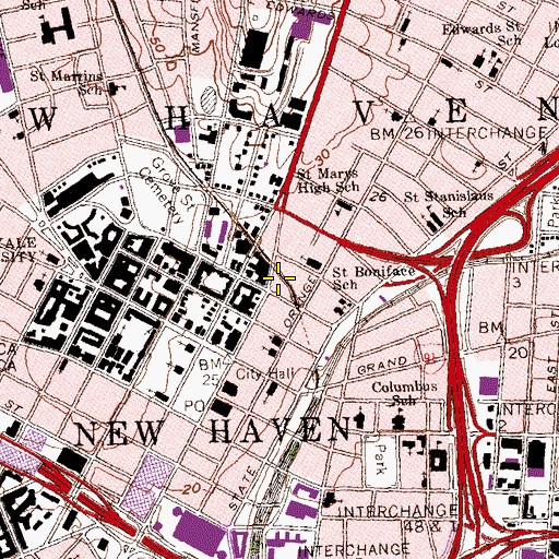Topographic Map of Art Park, CT