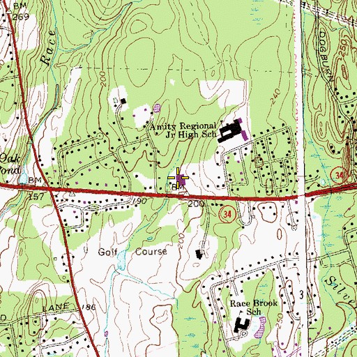 Topographic Map of Beth Chana-Hannah Academy, CT