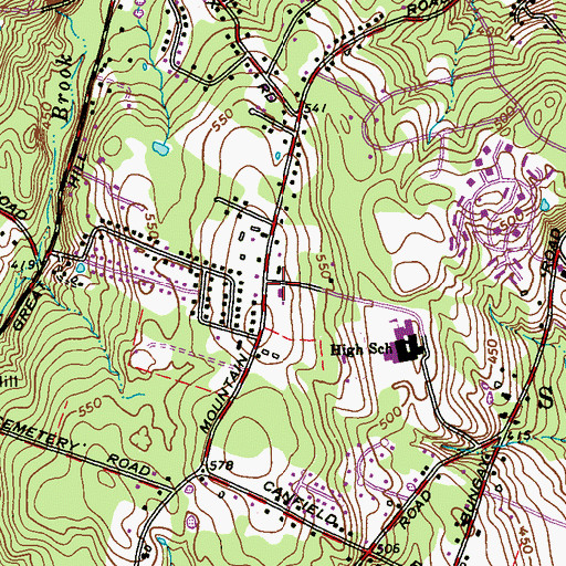 Topographic Map of Church of the Good Shepherd, CT