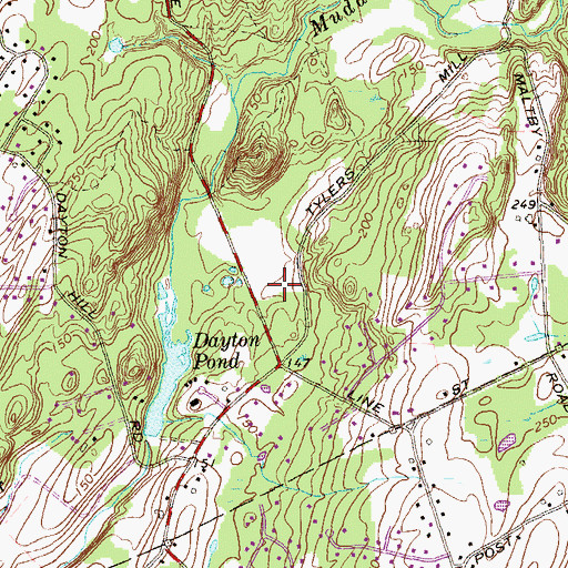 Topographic Map of Coyle Field, CT