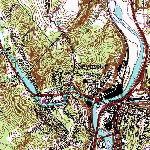 Topographic Map of Evangelical Baptist Church, CT