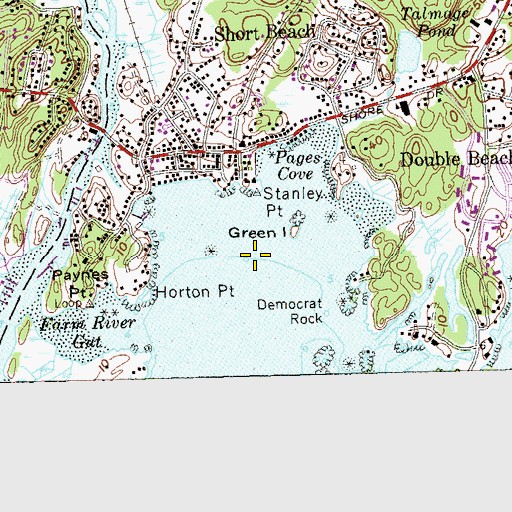 Topographic Map of Granite Bay, CT