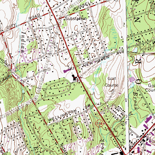 Topographic Map of Holy Infant Church, CT