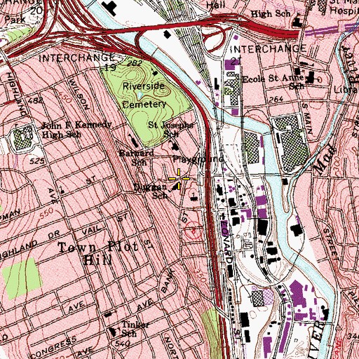 Topographic Map of Iglesia De Dios, CT