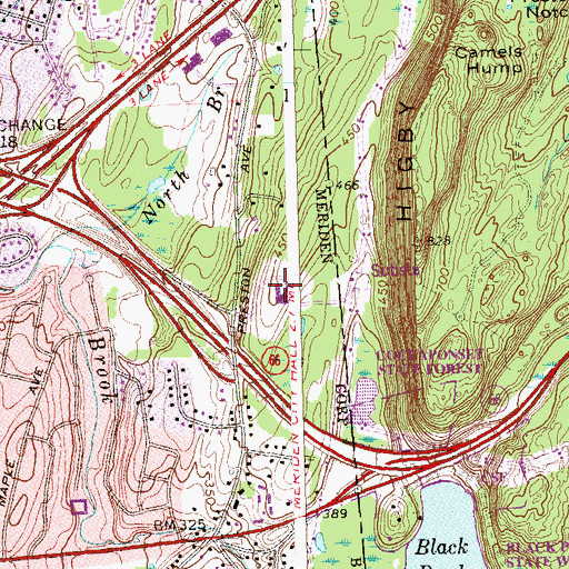 Topographic Map of Law Enforcement Resource Center, CT