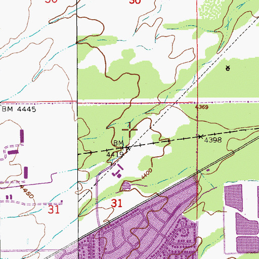 Topographic Map of University of Arizona South, AZ
