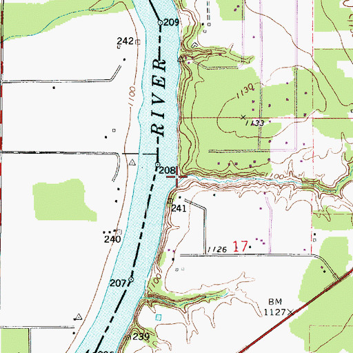 Topographic Map of Cripple Creek, MN