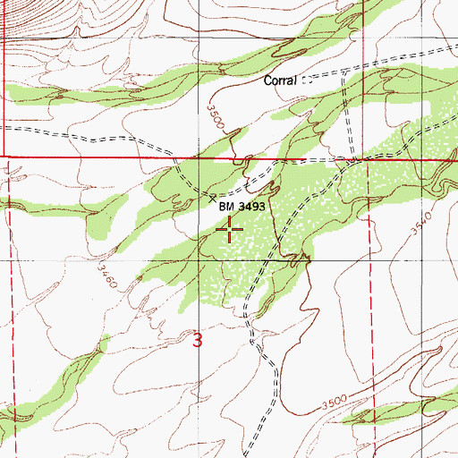 Topographic Map of Arivaca Division, AZ