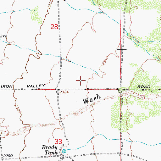 Topographic Map of Florence Division, AZ