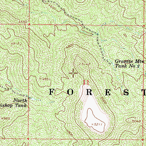 Topographic Map of Cordes Lakes-Mayer Division, AZ