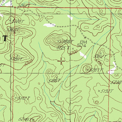 Topographic Map of Prescott Division, AZ