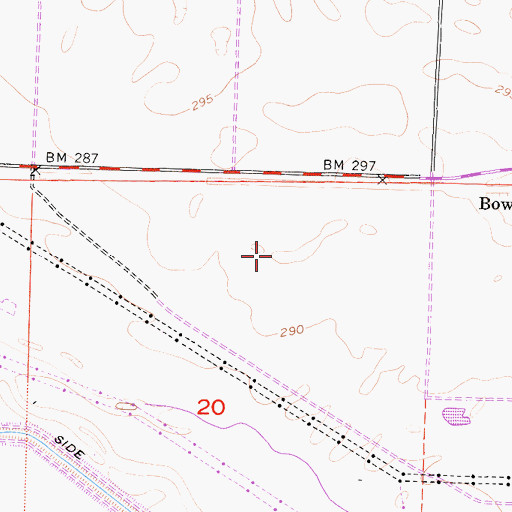 Topographic Map of Buttonwillow Division, CA