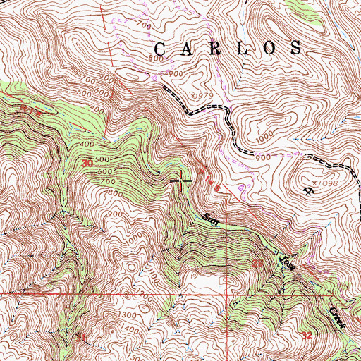 Topographic Map of Carmel-by-the-Sea Division, CA