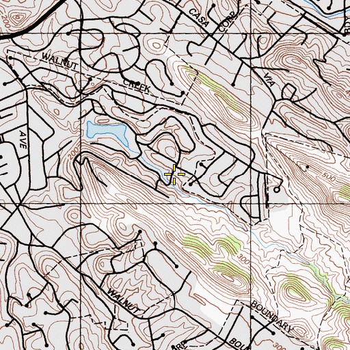 Topographic Map of Central Contra Costa Division, CA