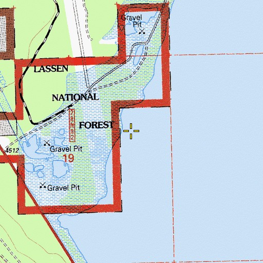 Topographic Map of Chester Division, CA