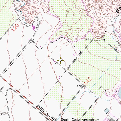Topographic Map of Irvine-Lake Forest Division, CA